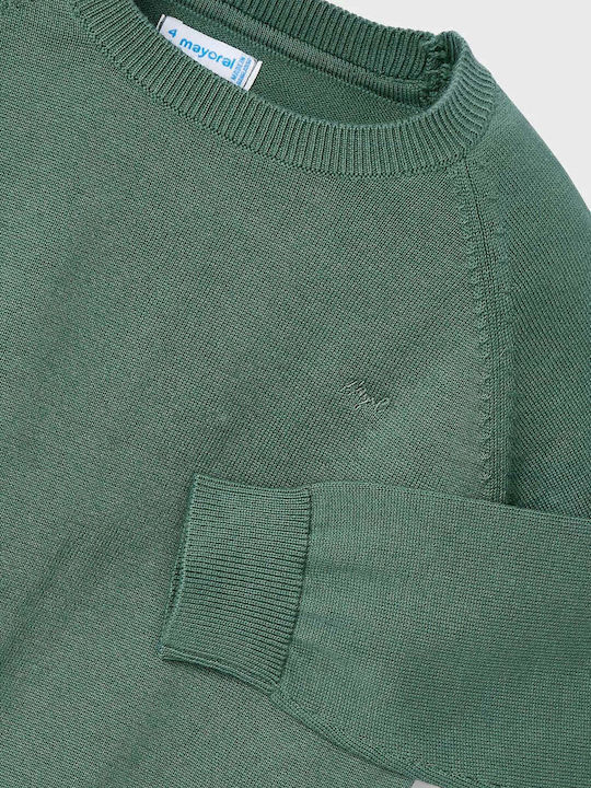Kinderpullover Langarm Grün Basic