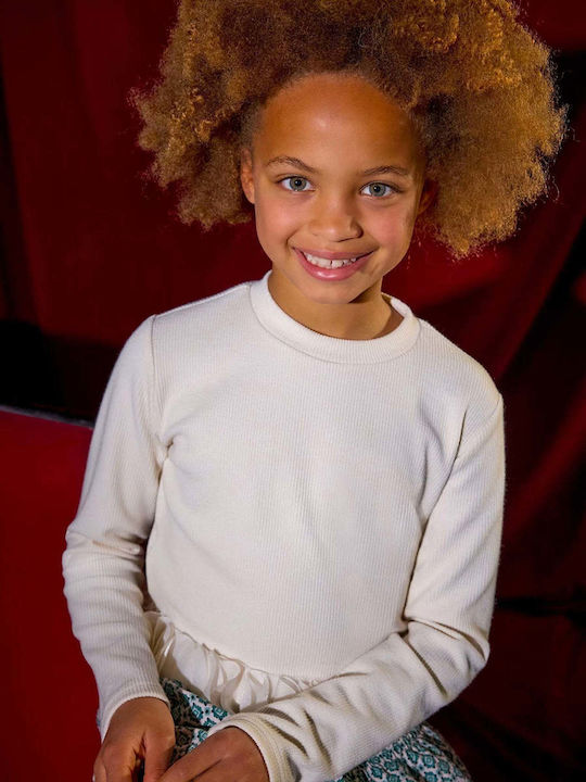 Kids' Shirt Long Sleeve Beige