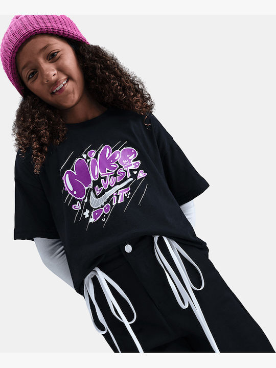 Kids' T-shirt Black Sportswear
