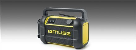 Muse M-928BTY Φορητό Ραδιόφωνο Επαναφορτιζόμενο με Bluetooth και USB Μαύρο