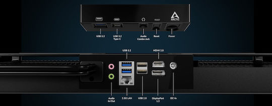 Arctic Senza 5700G PRO Desktop PC (Ryzen 7-5700G/32GB DDR4/1TB SSD/W11 Pro)
