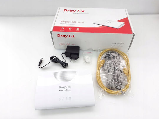 Draytek Vigor 166 (DE) v2 Ασύρματο VDSL2 Modem Router με 2 Θύρες