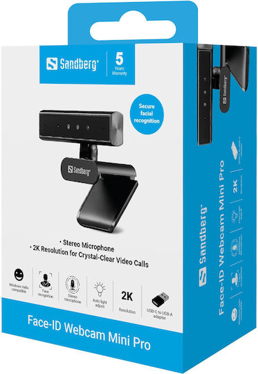 Sandberg Mini Pro Web Camera 2K 134-44