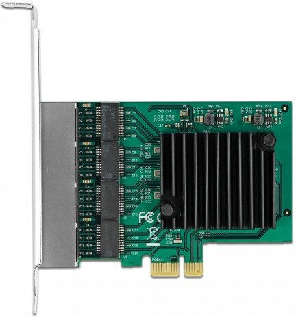 Delock PCI Express Karte 89025 PCI Express zu 4 x RJ45 Gigabit LAN RTL8111