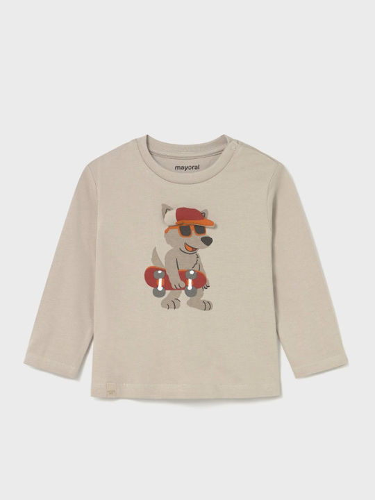 Kids' Shirt Long Sleeve Beige