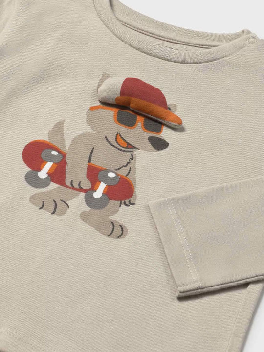 Kids' Shirt Long Sleeve Beige