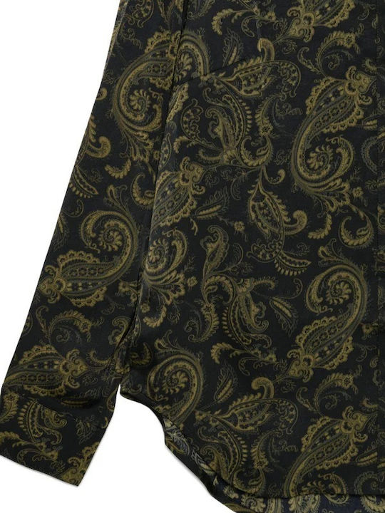 Women's Satin Long Sleeve Shirt Ivy