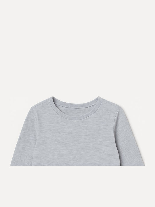 Kinderhemd Langarm Grey