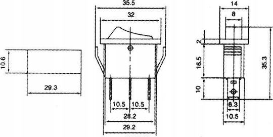 Irs-103-3c On-off-on Switch Connector