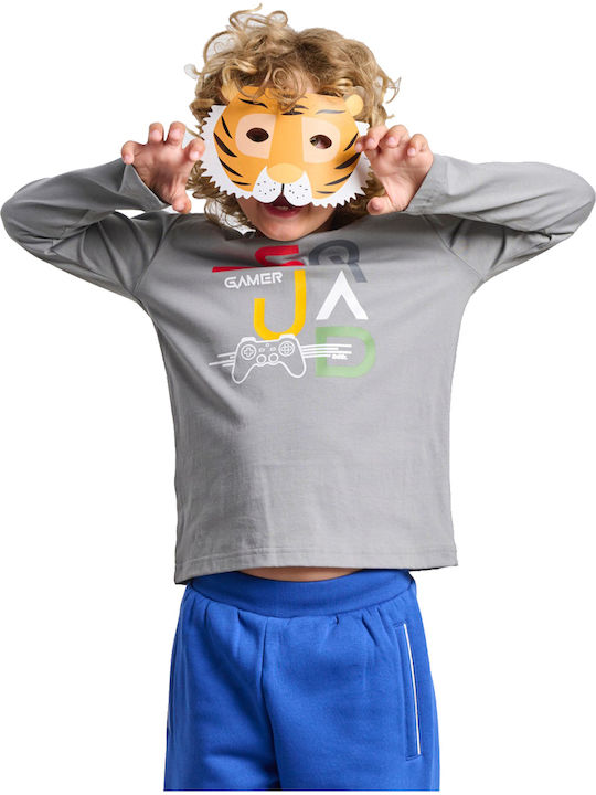 Kids' Shirt Long Sleeve Steel