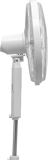 Morris Pedestal Fan 28W 41cm Diameter with Remote Control White