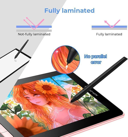 XP-Pen Artist 10 2nd Gen Γραφίδα Σχεδίασης με Όθονη FHD 10.1" Ροζ