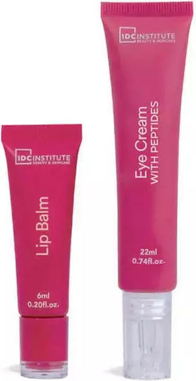 IDC Institute Lip Balm & Eye Cream Σετ Περιποίησης για Λάμψη 2τμχ