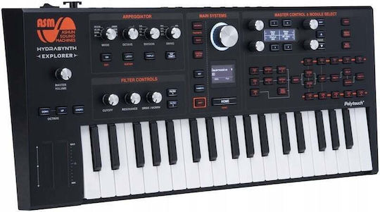 Ashun Sound Machines Synthesizer Hydrasynth Explorer με 37 SemiWeighted Πλήκτρα Μαύρο