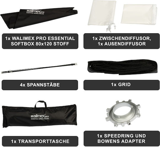Walimex Pro Softbox Essential 80x120