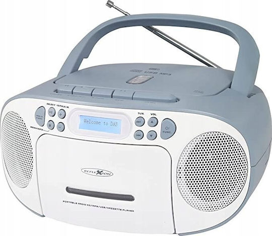 Reflexion Portable Sound System with USB Radio Blue