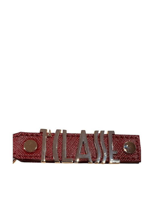 Alviero Martini Key Holder Logo 1a Class Maple Red Pf139407-0313 Red