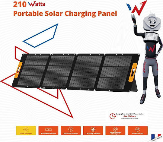 Wonder Wonder WS210 MC4 Foldable Solar Panel Charger 210W for Portable Devices