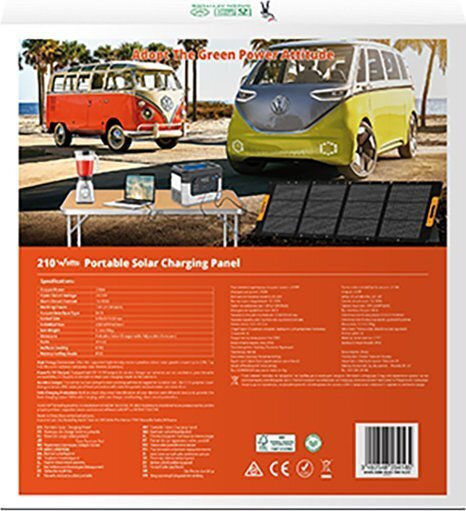 Wonder Wonder WS210 MC4 Foldable Solar Panel Charger 210W for Portable Devices