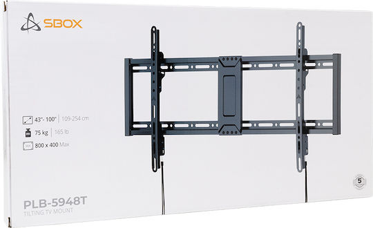 Sbox Wandhalterung für Fernseher bis 100" Silber