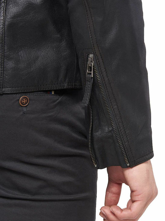Romeo Buffalo Leather Jacket Biker Black