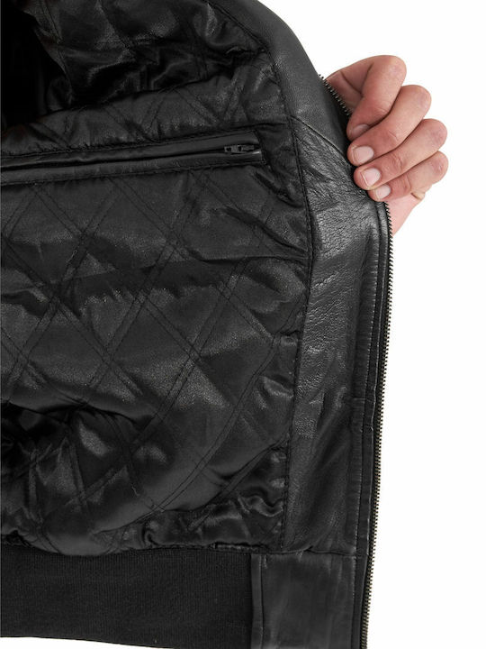 Juliet Sheep Leather Jacket Black