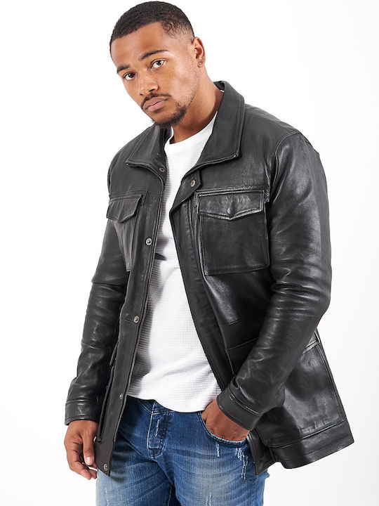 Quebec Leather Jacket Black