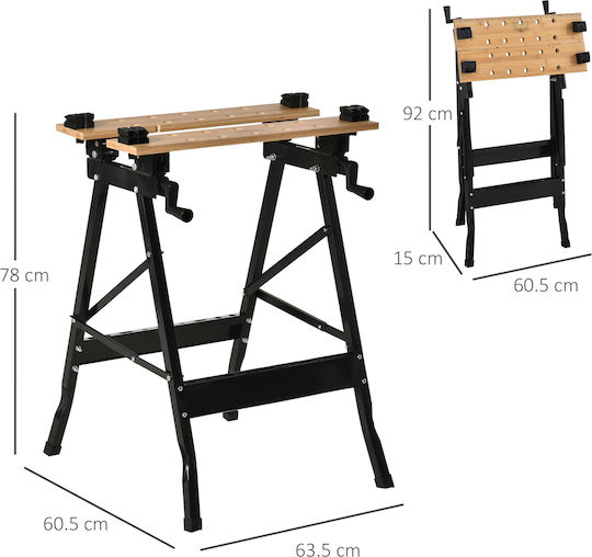 HomCom Bancă Rezistență 150kg 1buc B71-041
