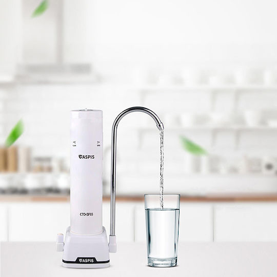 ASPIS Aspis S-03 Water Filtration System Single Countertop with Faucet & Replacement Filter 17-105-002