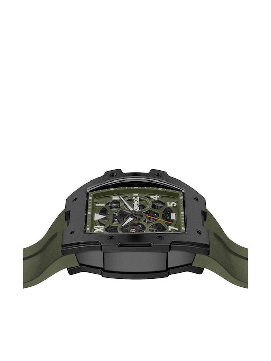 Ingersoll Men's Watch Automatic with Green Rubber Strap