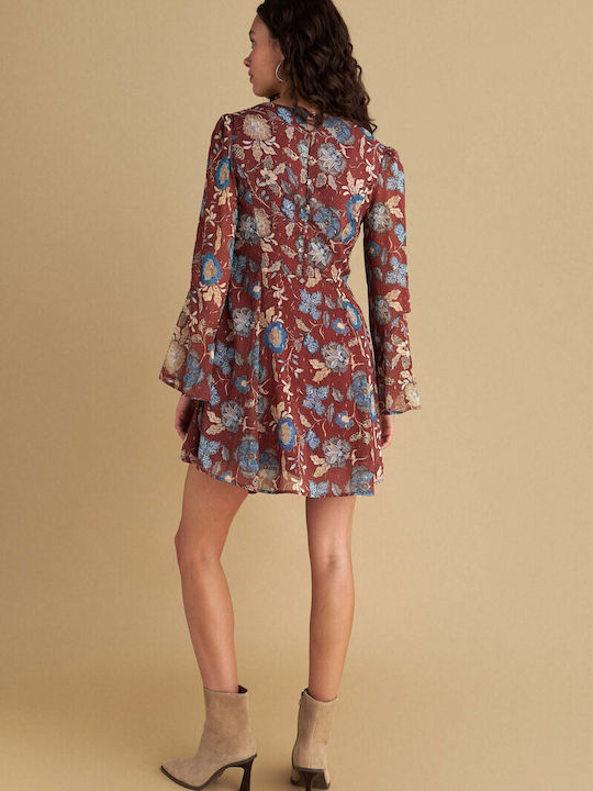 Mini Hemdkleid Mehrfarbig