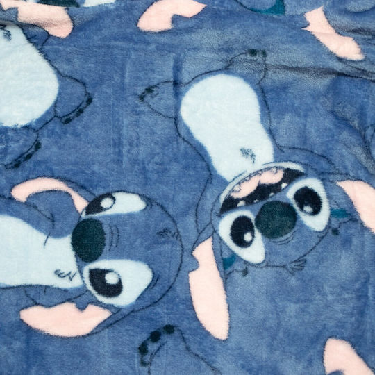 Disney Blanket Fleece Lilo & Stitch Blue 75x60cm