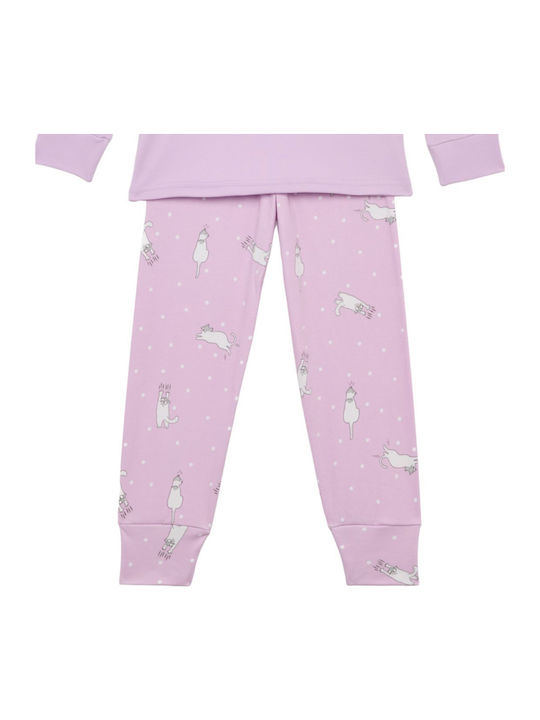 Pretty Baby Kinder-Nachtwäsche Winter Baumwolle Dusty Flieder