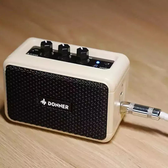 Donner Set Chitară Electrică Stratocaster Albă cu Husă