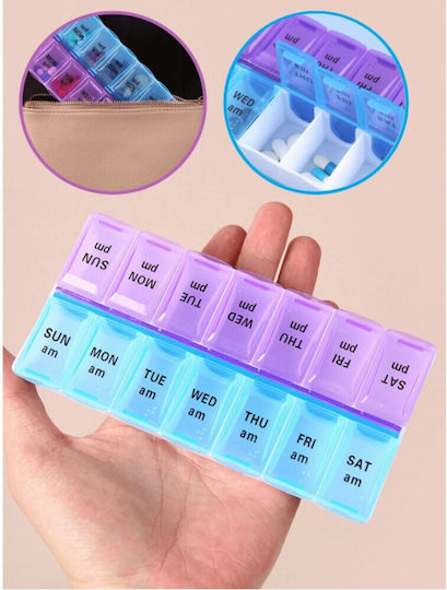 Organizator De Pastile Plastic Cu 14 Compartimente 5omo90