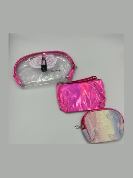 Roza Rz5733 Set 3 Neseser Cosmetic Transparent Pvc