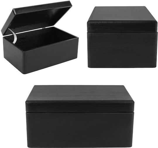 Creative Deco Black Large Wooden Storage Box Lid 30 X 20 X 14 Cm + 1 Cm Without Handles Decorative Chest Ideal Documents Keepsakes Toys Tools Creative Deco Black Large Wooden Storage Box Lid 30 X 20 X 14 Cm + 1 Cm Without Handles Decorative Chest Ideal Documents Keepsakes Toys Tools
