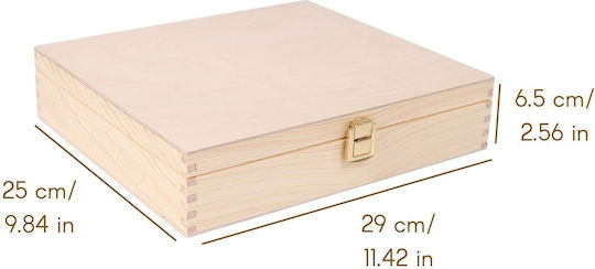 Creative Декоративна кутия Дърво 29x25x6.5см 1бр