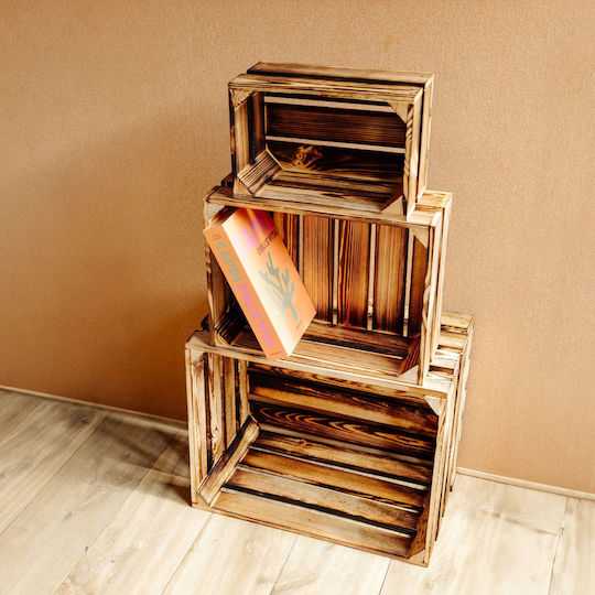 Cufăr din Lemn Ars Creative Deco 30 X 20 X 15 Cm Stil Vintage Cutie din Lemn Ars Perfectă pentru Depozitare Cadou Decorațiune Diy Documente Jucării Unelte