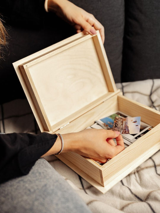 Creative Декоративна кутия Дърво във формата на книга 24x19x7.5см 1бр