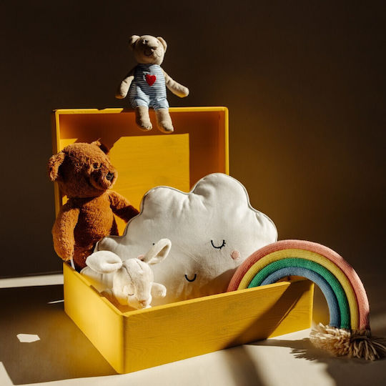 Creative Deco Xl Yellow Large Wooden Storage Box Lid 40 X 30 X 14 Cm + 1 Cm Without Handles Decorative Chest Ideal Documents Keepsakes Toys Tools