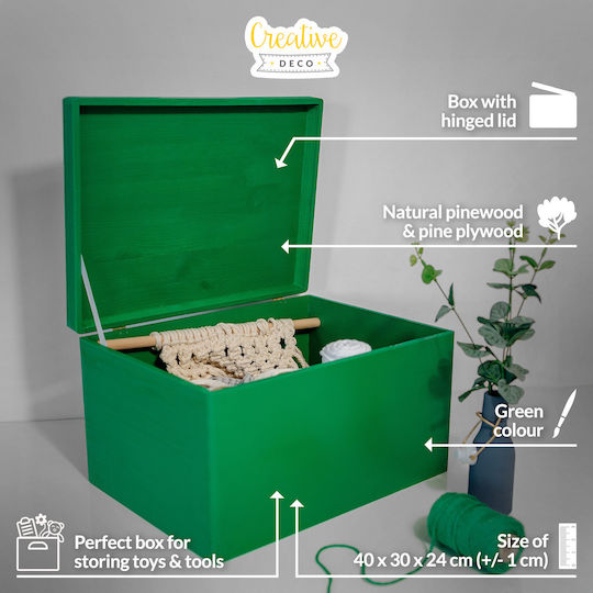 Creative Wooden Decorative Box 40x30x24cm