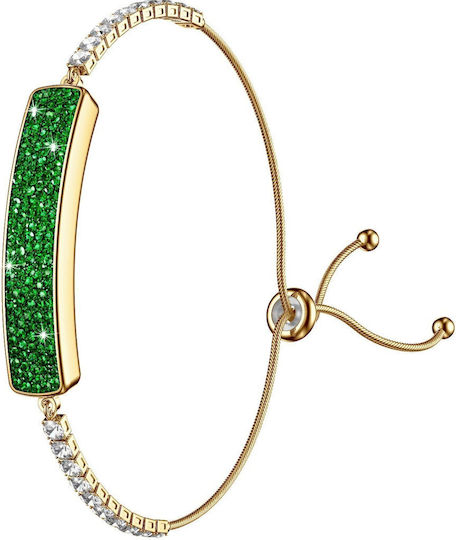 iSEN Damen Armband aus Stahl Vergoldet