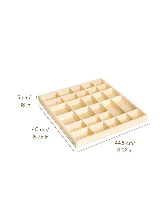 Ράφι Τοίχου Μπεζ 44.5x40x3εκ.