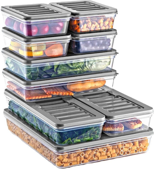 GinzaMaison Kunststoff Transparente Mittagsbox 2.4lt