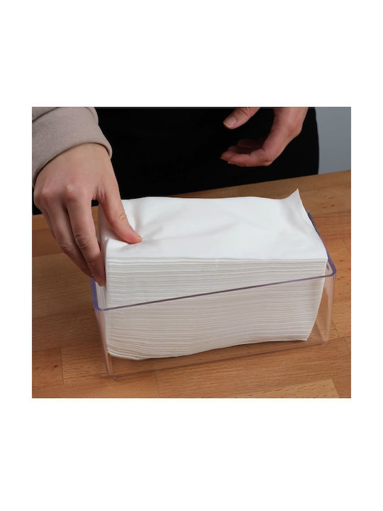 Държач за Кърпички Пластмасов Прозрачен 21x12x9см GNZ-EP-636