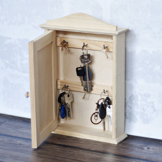 Creative Wall Key Holder Wooden 20x6x29.5cm