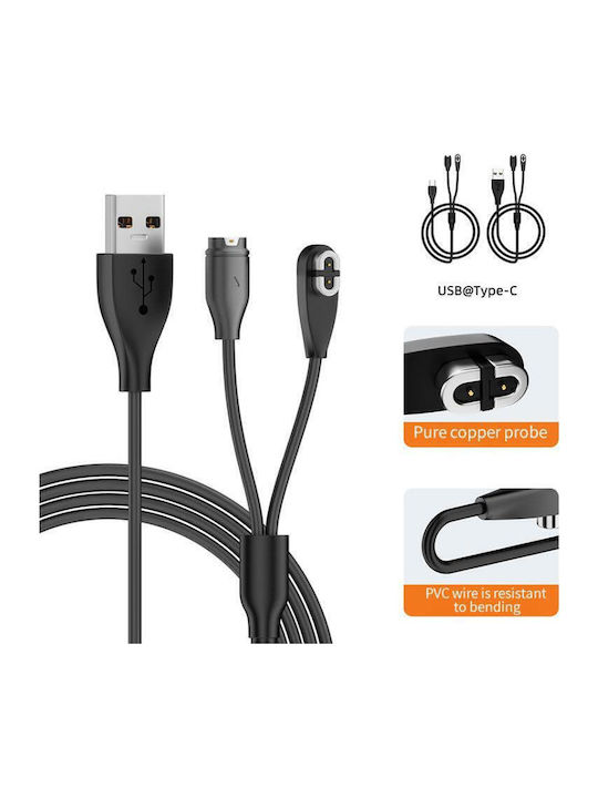 Φορτιστής για Shokz, Garmin Μαύρος