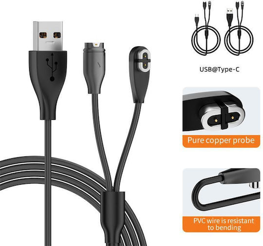 Φορτιστής για Shokz, Garmin Μαύρος