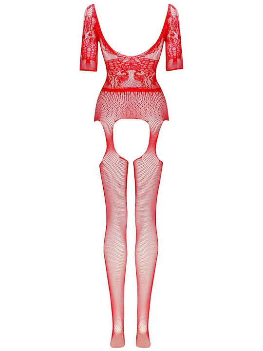 Beauty Night Ciorapi Body Intreg Roșu